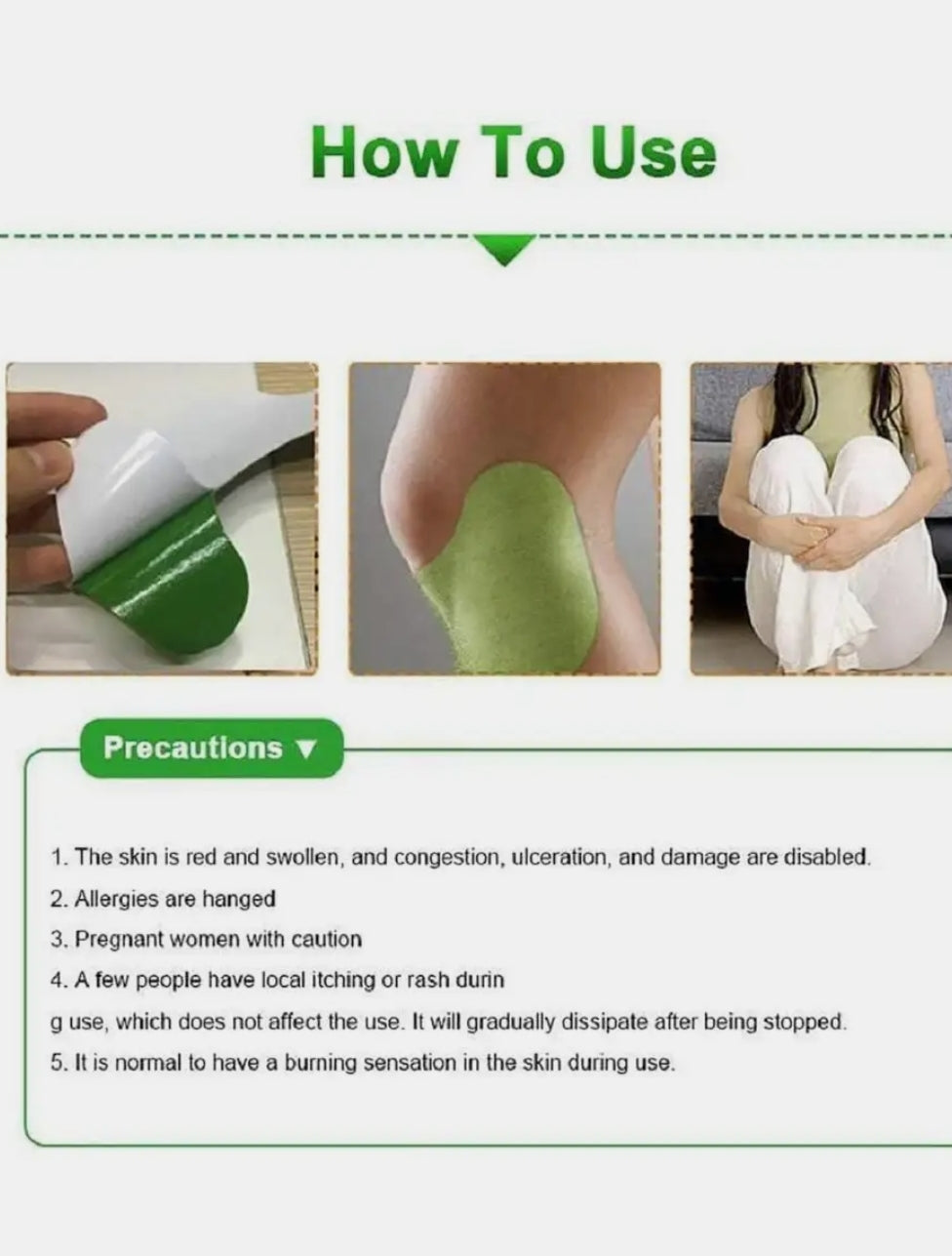 Ayurvedic Pain Relief Patch – Chinese Herbal Knee Plaster
