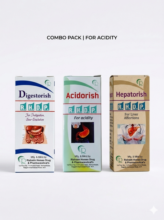 Digestorish + Acidorish + Hepatorish Combo Pack | For Acidity | RHDP