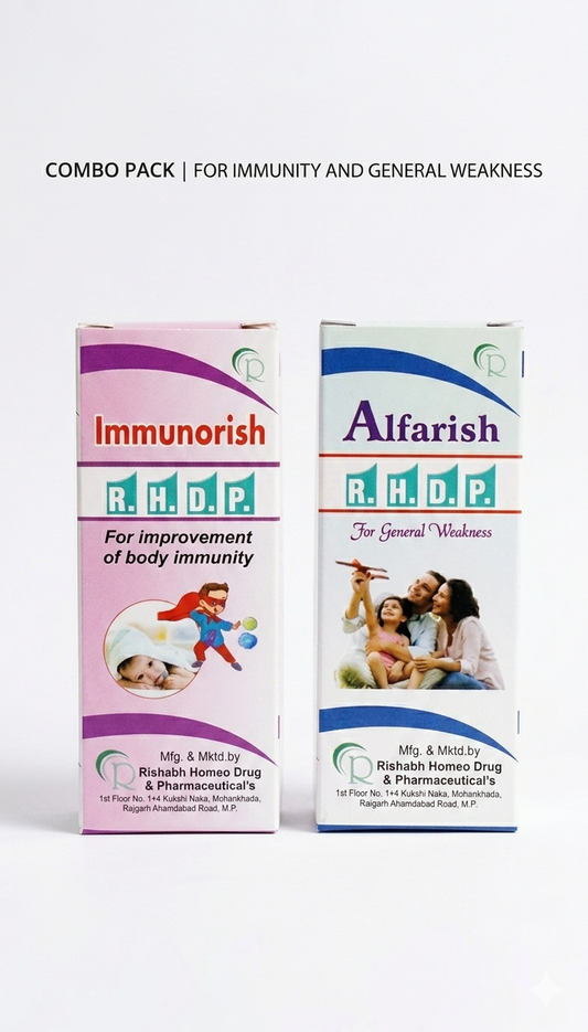 Immunorish + Alfarish Combo Pack | For Immunity & General Weakness | RHDP