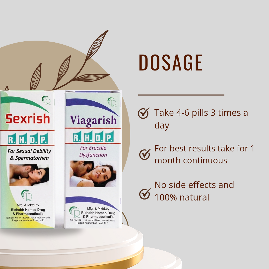 Sexrish + Viagarish Combo Pack | For Men's Performance & Vitality | RHDP