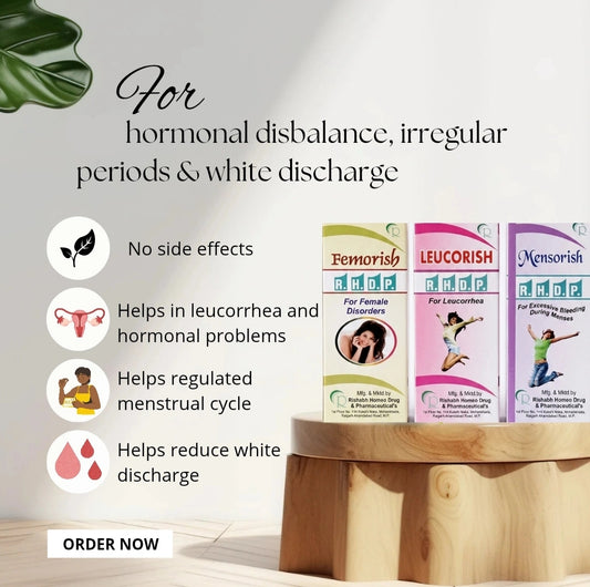 Femorish + Leucorish + Mensorish Combo Pack | Hormonal Balance, Irregular Periods & White Discharge