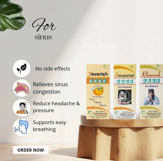 Feverish + Sinusorish + Rhinorish Combo Pack | For Sinus | RHDP