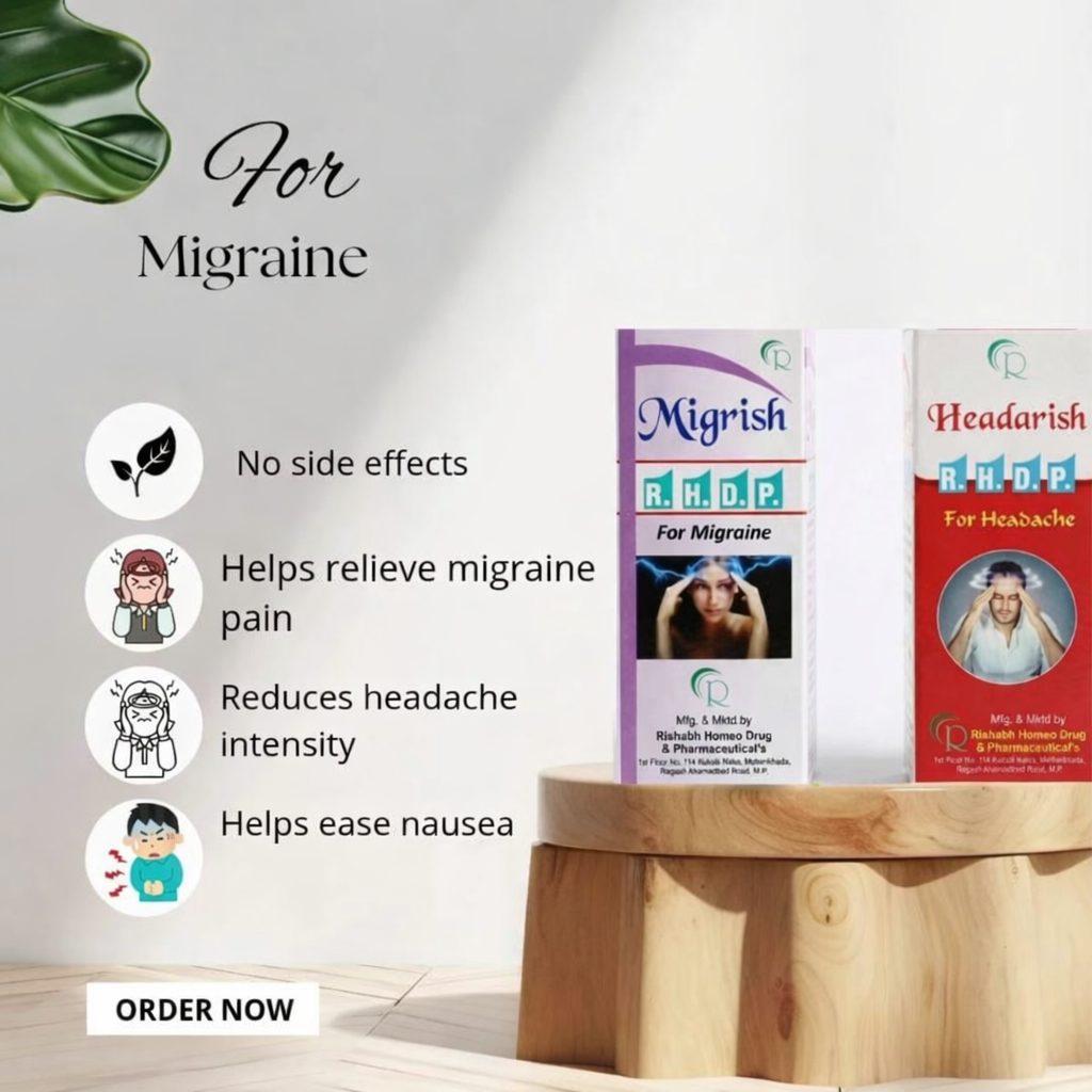 Migrish + Headarish Combo Pack | For Migraine & All Types of Headaches | RHDP